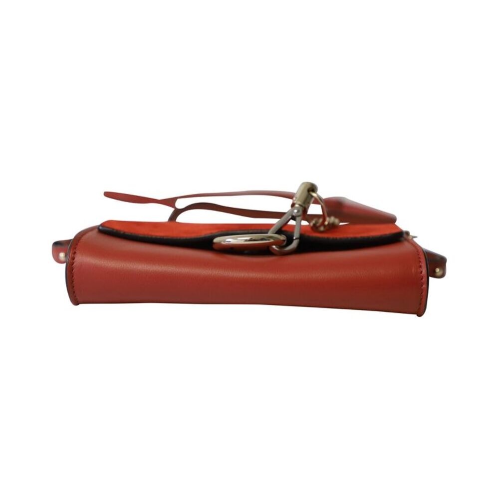 Pre Loved Chloe  Faye Small Shoulder Bag in Red Leather - Picture 3 of 7